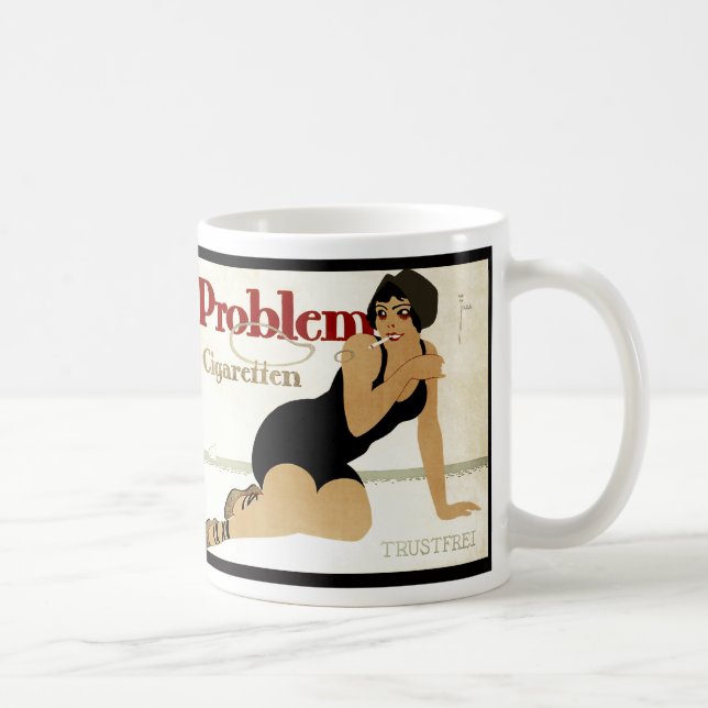 Problem-Zigarettenwerbung Kaffeetasse (Rechts)
