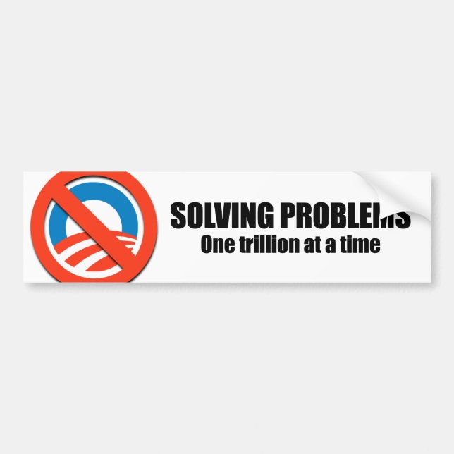 Probleme auf einmal lösen, ein Trillion Autoaufkleber (Vorne)