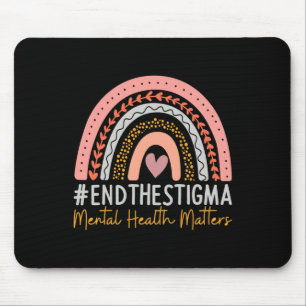 Probleme beenden das Stigma Rainbow Boho Mousepad