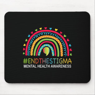 Probleme beenden das Stigma Regenbogen Boho  Mousepad