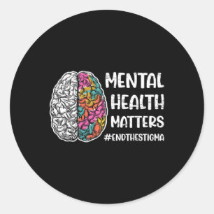Probleme Mental Mental Runder Aufkleber