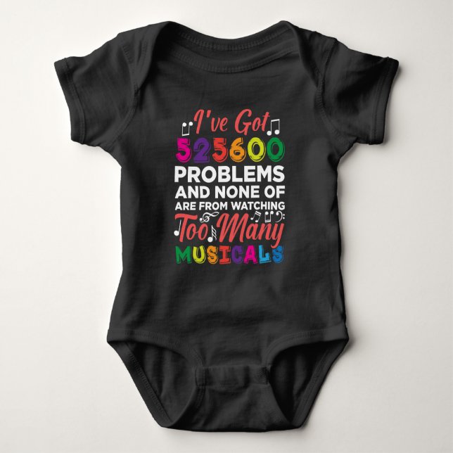 Probleme mit dem Musiktheater Baby Strampler (Vorderseite)
