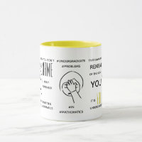 Probleme mit der Mathematik - Tasse