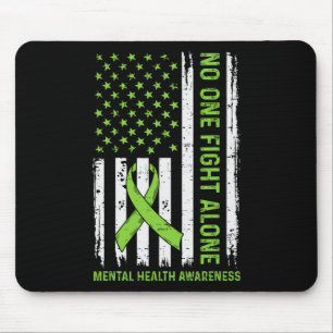 Probleme Mit Der Psychischen Gesundheit Usa-Flagge Mousepad