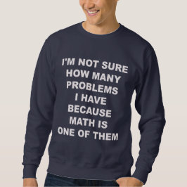 Probleme mit Mathe. Strickjacke Sweatshirt