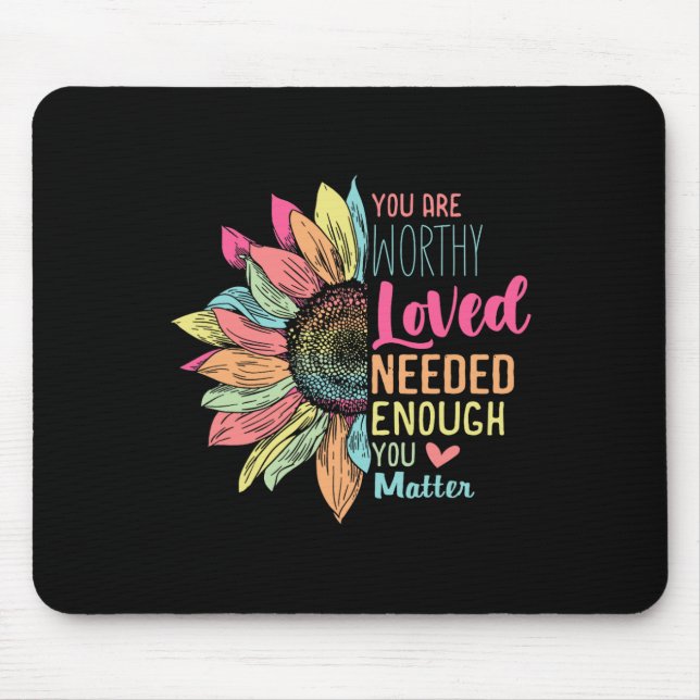 Problemfreundlichkeit ist freundlich, psychisch ge mousepad (Vorne)