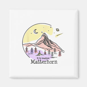 Problemhorn Zermatt Schweiz Berg Wandern Skifahren Magnet