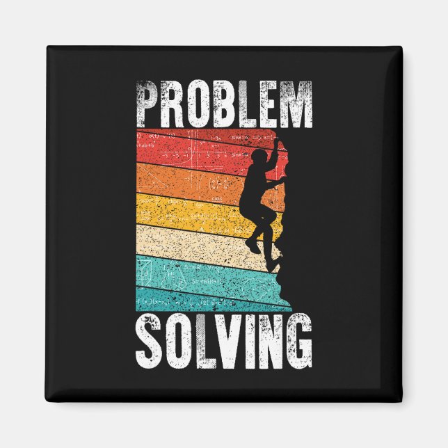 Problemlösender Kletterer-Geschenk - Felsenkletter Magnet (Vorne)