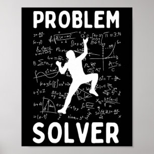 Problemlöser Bouldering, Klettersteig, Outdoor Poster