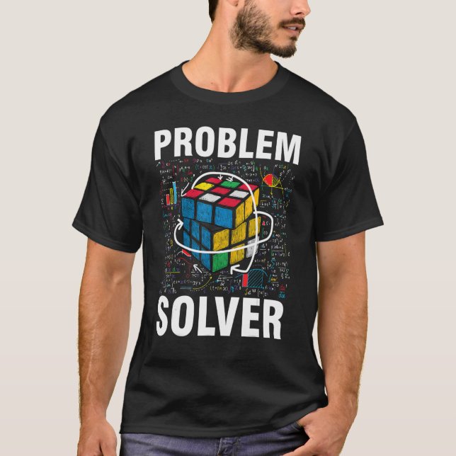 Problemlöser: Competive Puzzle löst Speed-Cube T-Shirt (Vorderseite)