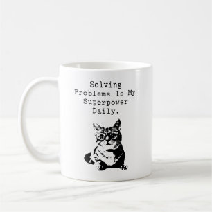 Problemlöser Superkraft Mathe-Enthusiast Kaffeetasse