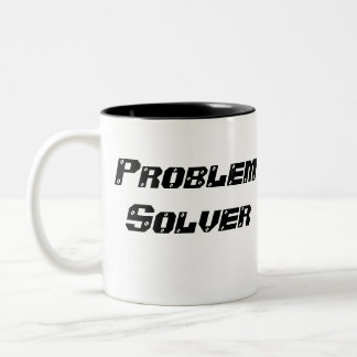 Problemlöserskaffee-Tasse Zweifarbige Tasse