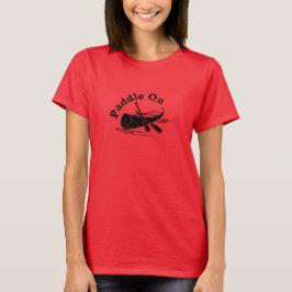 Problemloses Paddel beim Design - Damengrundschiff T-Shirt
