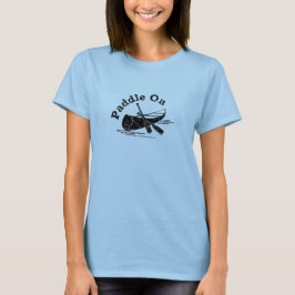Problemloses Paddel beim Design - Damengrundschiff T-Shirt