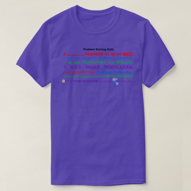 Problemlösungseid T-Shirt (Design vorne)