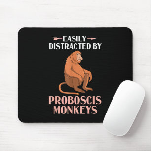 Proboscis Affe Funny Long Nosed Affen Mousepad