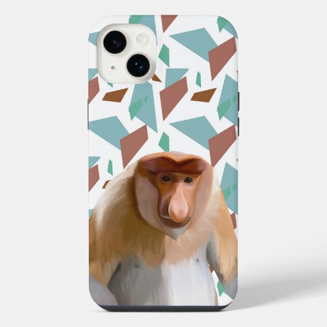 Proboscis-Affe gefährdete Arten iPhone 14 Plus Hülle (Rückseite)