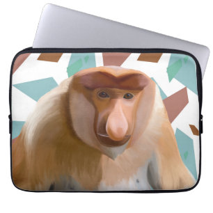 Proboscis-Affe gefährdete Arten Laptopschutzhülle