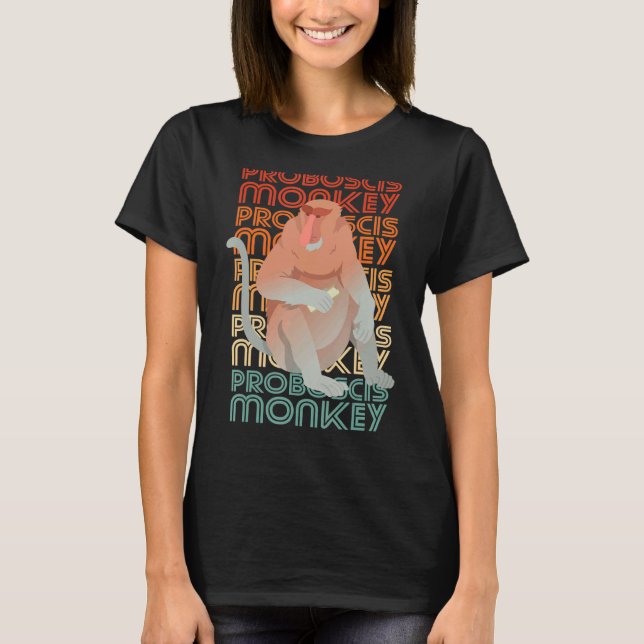 Proboscis Monkey Long Nosed T-Shirt (Vorderseite)