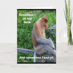 Proboscis Monkey - Pensionierung Karte