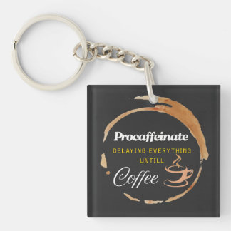 Procaffeinate Funny Coffee Geschenkangebot Schlüsselanhänger