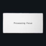 Processing Focus Minimalist Deep Work  Schreibtischunterlage<br><div class="desc">Debug your environment. A premium,  expansive desk mat featuring sharp typewriter typography for those who protect their flow state from all external noise.</div>