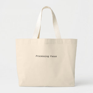 Processing Focus Minimalist Jumbo-Tasche Jumbo Stoffbeutel
