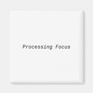 Processing Focus Minimalistische Schreibmaschine  Magnet