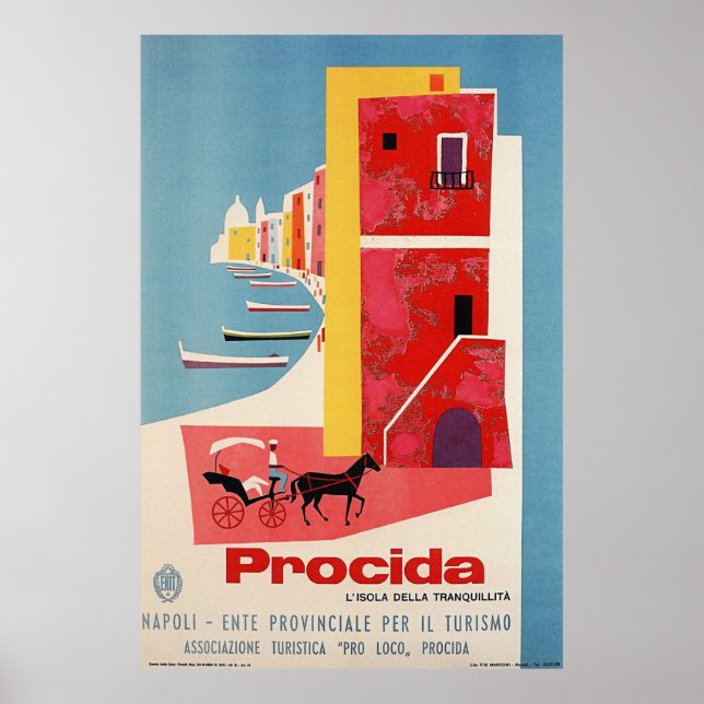 Procida Coast, Neapel, Italien Poster (Vorne)