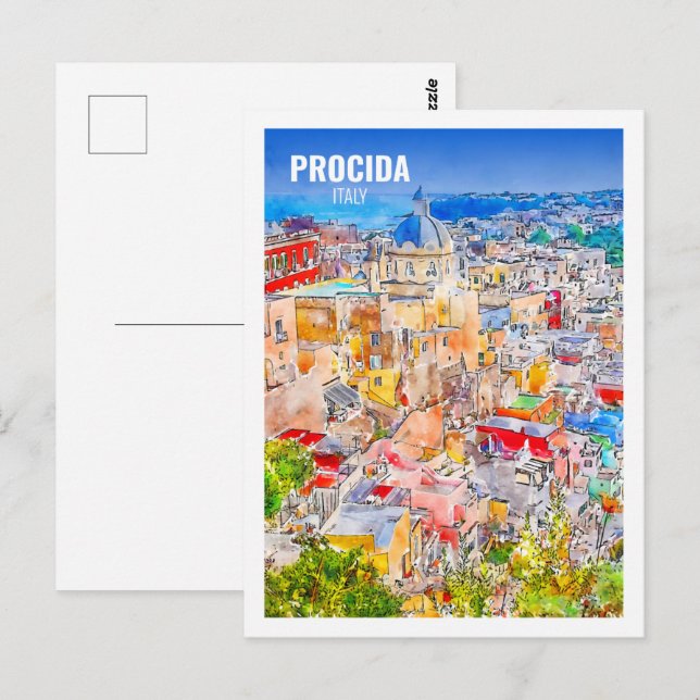 Procida Italien Berühmtes Wassersportzentrum Postkarte (Vorne/Hinten)