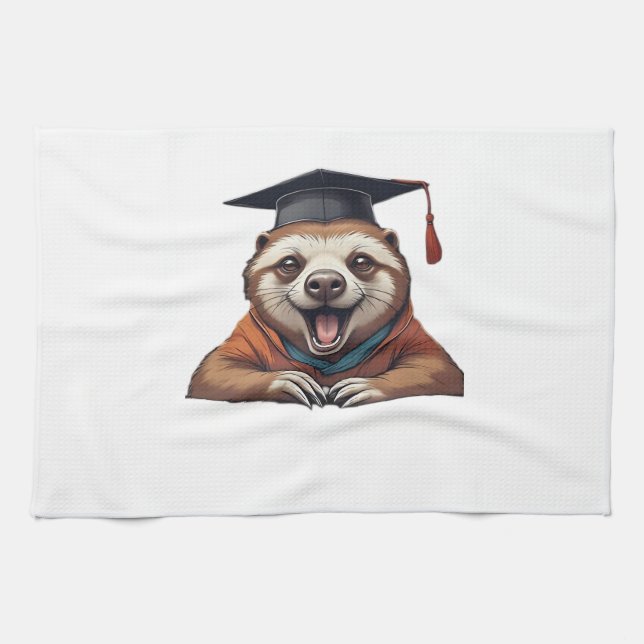 Procrastination University � Official Member Class Geschirrtuch (Horizontal)