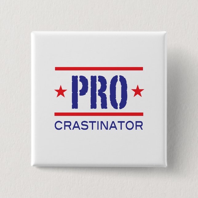 PROcrastinator_ Button (Vorderseite)