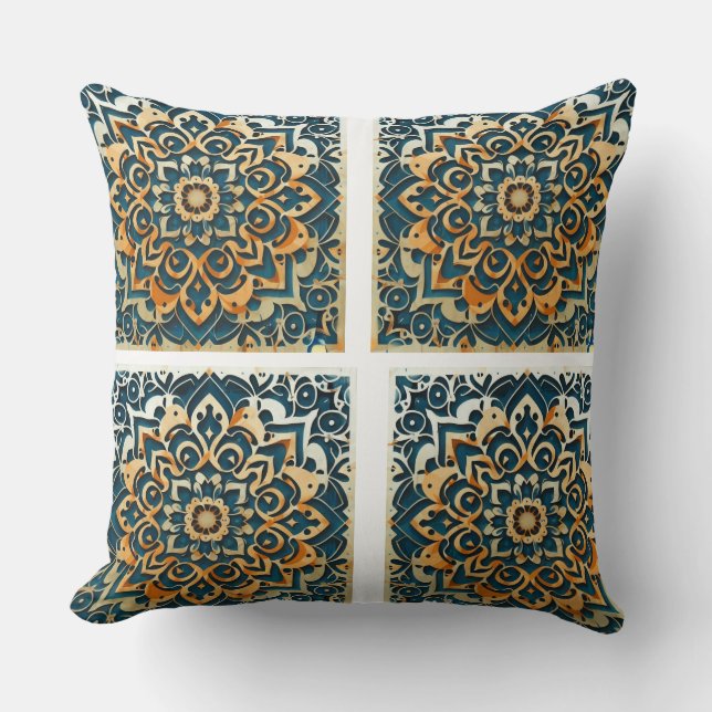 Procreate Brushs for Vintag Patterns" Kissen (Vorderseite)
