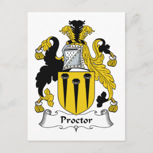Proctor-Familienwappen Postkarte