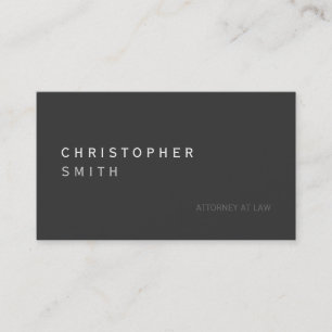 Procureur gris moderne Carte de visite de droit