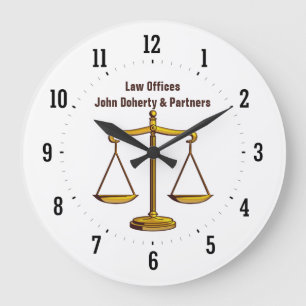 Procureur   L'heure de la justice - Horloge murale