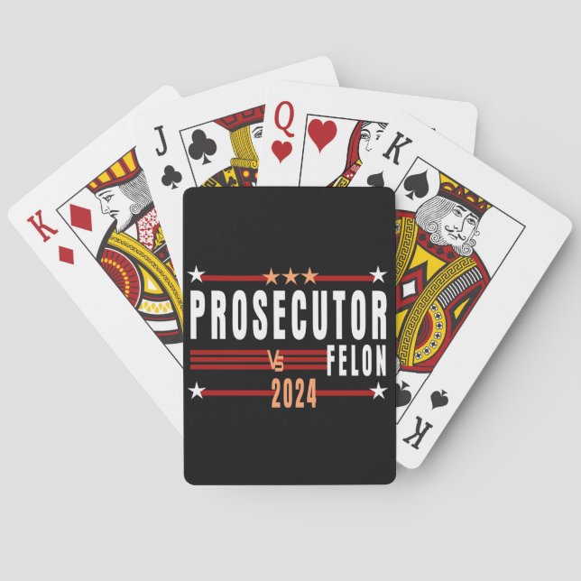 Procureur Vs Felon 2024 Cartes De Jeu Classiques (dos)