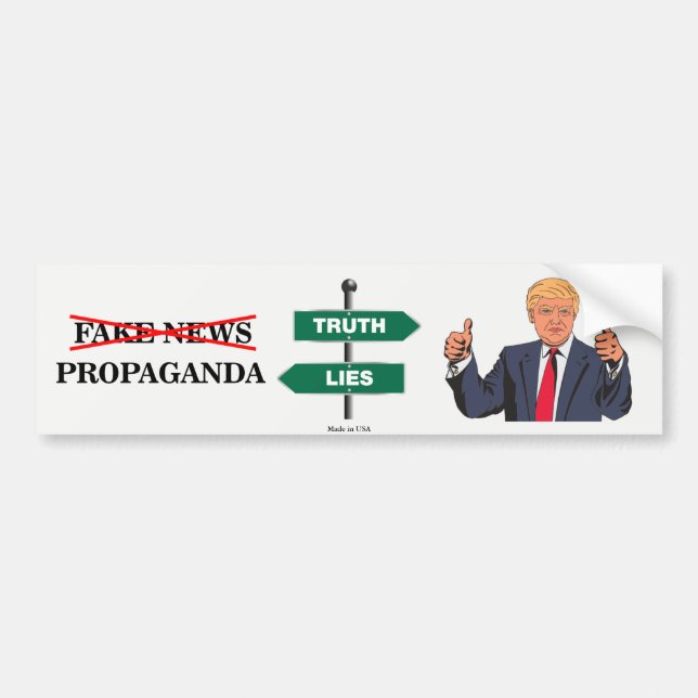 Prodonald trump Anti-Fake Autoaufkleber (Vorne)