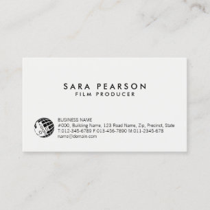 Producteur de film Carte de visite de divertisseme