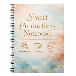 Productivity Notebook Planning & Action Journal  Notizblock