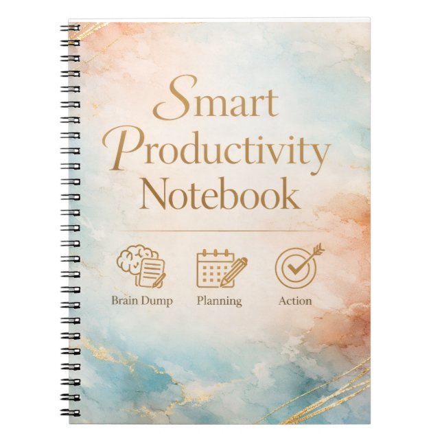 Productivity Notebook Planning & Action Journal  Notizblock (Vorderseite)