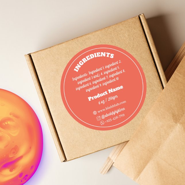 produit Étiquette Sticker (Créateur téléchargé)