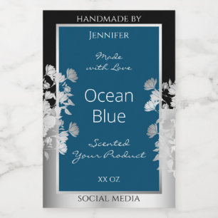 Produit personnalisé Étiquettes Océan Bleu avec ca