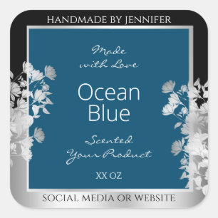 Produit personnalisé Étiquettes Océan Bleu avec ca