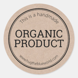 Produits biologiques Kraft Étiquettes