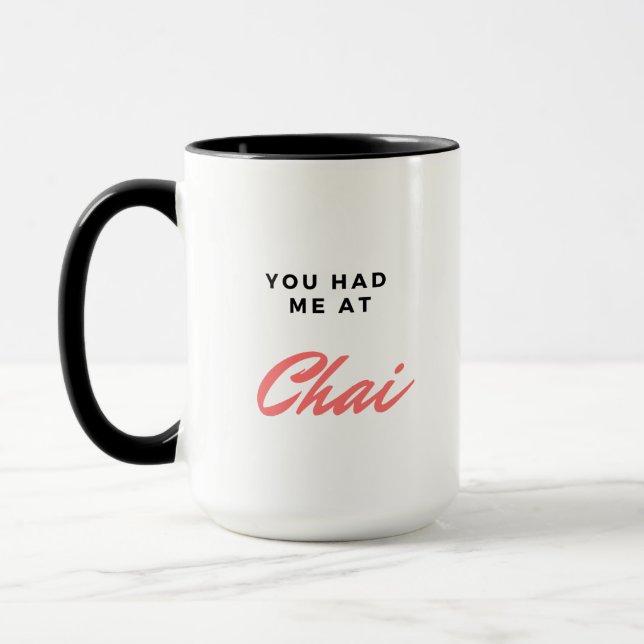 Produits Chai tasse à café à deux tons (Gauche)