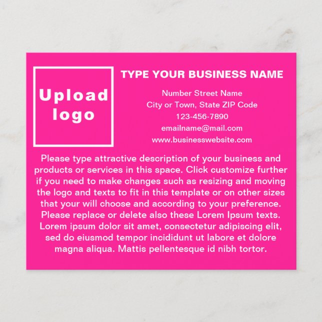 Produits ou services d'affaires sur prospectus ros (Devant)