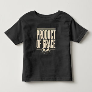 Produkt der Gnade Christliches Design auf Glaubens Kleinkind T-shirt