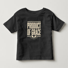 Produkt der Gnade Christliches Design Glaubensbasi Kleinkind T-shirt