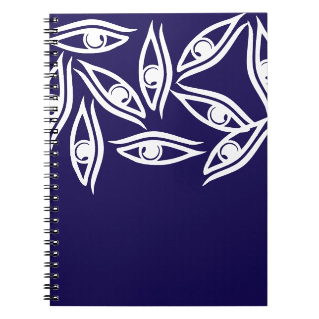 Produkt "Funky Eye Muster" Notizblock (Vorderseite)